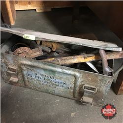 Vintage Ammo Box w/Vintage Tools