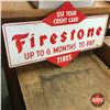 Image 1 : Double-Sided Firestone Sign (29")