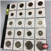 Image 1 : Canada Coins - Sheet of 20: (One Cent: 1861NS; 1901;1916; 1918; 1933; 1941; 1942; 1952 Five Cent: 19