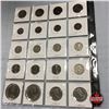 Image 2 : Canada Coins - Sheet of 20: (One Cent: 1861NS; 1901;1916; 1918; 1933; 1941; 1942; 1952 Five Cent: 19
