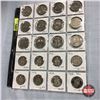 Image 1 : Canada Coins - Sheet of 20: (One Dollar: 1968; 1970; 1972; 1973; 1975; 1978; 1980; 1982; 1983; 1984;