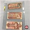 Image 1 : Canada $2 Bill (3) : 1954; 1974; 1986