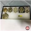Image 1 : Canadian WW2 Badges (6 Items) (Including: Black Watch, Sea Forth Highlanders, Lanark & Renfrew Scott