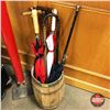 Image 1 : Nail Keg w/Canes, Walking Sticks & Umbrellas