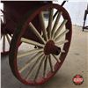 Image 4 : Train Station Luggage Cart 10'  (Painted Red & White - Firestone)