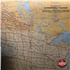 Image 1 : "Automobile Roads Between Canada & United States" Map (c.1928)