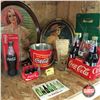 Image 1 : Coca-Cola Collection (Incl: Trays, Bottles, Stapler + Bonus 7-Up Carrier)