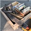 Image 1 : Crate Lot: Catalogs, Yard Sticks, Collars, etc