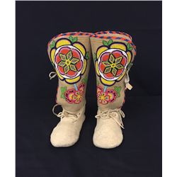 Tall Top Yakima Beaded Moccasins