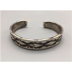 Navajo Made Sterling Silver Bracelet