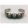 Image 2 : Heavy, 3 Stone Turquoise Bracelet
