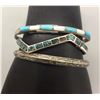 Image 1 : 3 Sterling Silver and Turquoise Bracelets