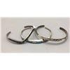 Image 2 : 3 Sterling Silver and Turquoise Bracelets