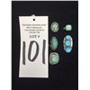 Image 5 : Lot of 5 Sterling and Turquoise Rings