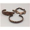 Image 2 : Group of 3 Vintage Copper Bracelets