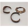 Image 3 : Group of 3 Vintage Copper Bracelets