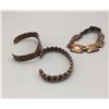 Image 4 : Group of 3 Vintage Copper Bracelets
