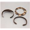 Image 5 : Group of 3 Vintage Copper Bracelets