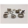 Image 1 : Group of 10 Sterling Silver Rings