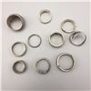 Image 3 : Group of 10 Sterling Silver Rings