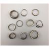 Image 5 : Group of 10 Sterling Silver Rings