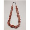 Image 1 : Multi-Strand Coral and Heishi Necklace
