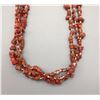Image 2 : Multi-Strand Coral and Heishi Necklace