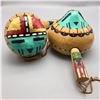 Image 4 : Pair of Sunface Gourd Rattles