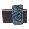 Image 1 : MCM Blue Snakeskin Flap Closure Iphone5 Case