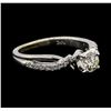 Image 1 : 0.70 ctw Diamond Ring - 14KT White Gold