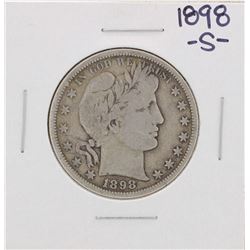 1898-S Barber Half Dollar Coin