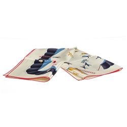 Bvlgari Multicolor Silk Marionette Circus Scarf