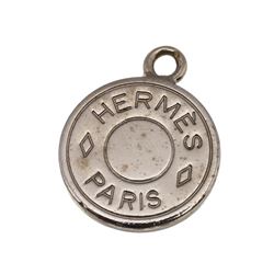 Hermes Palladium Plated Clou de Selle Pendant