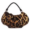 Image 1 : Salvatore Ferragamo Animal Print Nylon Hobo Shoulder Bag