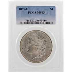 1885-O $1 Morgan Silver Dollar Coin PCGS MS63