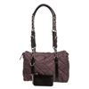 Image 1 : Prada Plum Black Nylon Quilted Tessuto Shoulder Bag