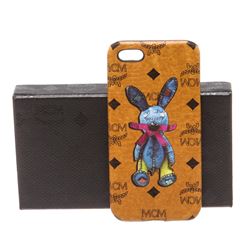 MCM Cognac Visetos Coated Canvas Rabbit IPhone5 Hard Case