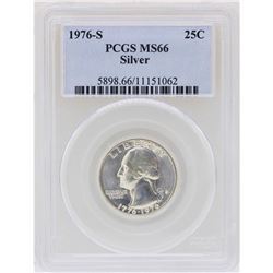 1976-S Washington Quarter Silver Coin PCGS MS66