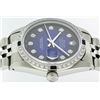 Image 8 : Rolex Mens Stainless Steel Blue Vignette Diamond & Sapphire Datejust Wristwatch