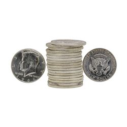 Roll of (20) Brilliant Uncirculated 1964 Kennedy Half Dollar Coins