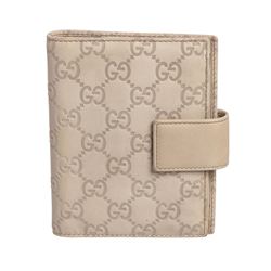 Gucci Off White Guccissima Leather Agenda Cover