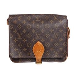 Louis Vuitton Monogram Canvas Leather Cartouchiere GM Shoulder Bag