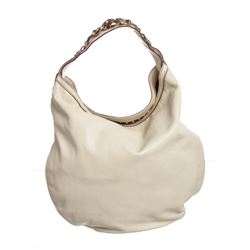 Gucci Ivory Leather Horsebit Catena Hobo Shoulder bag