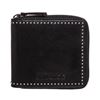 Image 1 : Jimmy Choo Black Leather Sudded Zip Around Lawrence Wallet