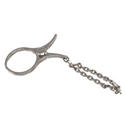 Hermes Palladium Plated Filou Glove Clip