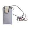 Image 3 : Salvatore Ferragamo Lilac Gray Leather Small Phone Case Bag