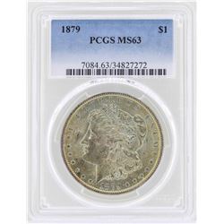 1879 $1 Morgan Silver Dollar Coin PCGS MS63
