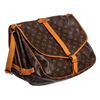Image 2 : Louis Vuitton Monogram Canvas Leather Saumur 35 cm Messenger Bag