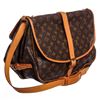 Image 3 : Louis Vuitton Monogram Canvas Leather Saumur 35 cm Messenger Bag