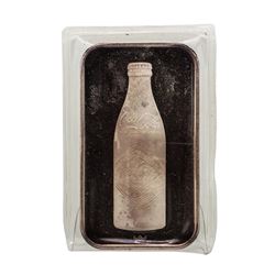 1975 75th Anniversary Coca Cola 1 oz .999 Fine Silver Art Bar